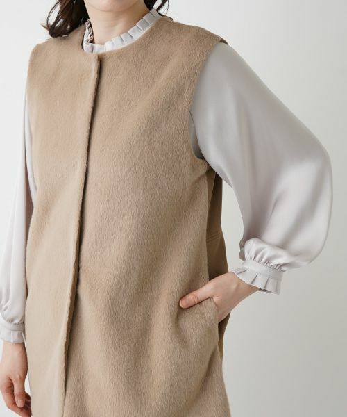 Leilian / レリアン テーラードジャケット | 切替ロングベスト【Leilian WHITE LABEL】 | 詳細15