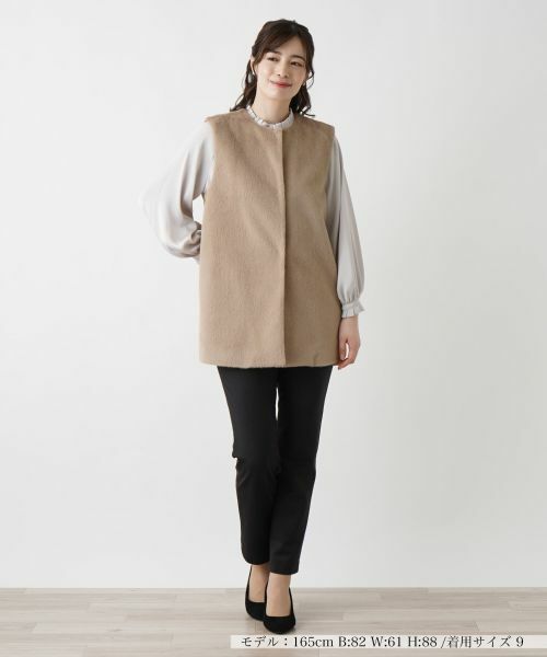 Leilian / レリアン テーラードジャケット | 切替ロングベスト【Leilian WHITE LABEL】 | 詳細5