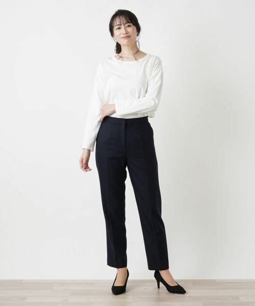 Leilian / レリアン その他パンツ | センタープレスパンツ【Leilian WHITE LABEL】 | 詳細1