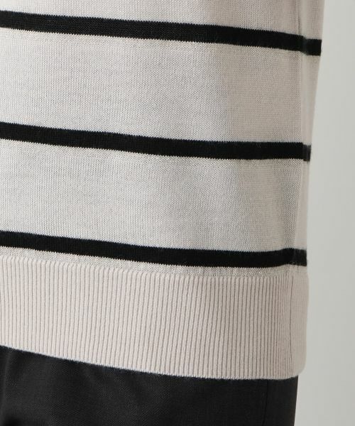 Leilian / レリアン ニット・セーター | ラメボーダークルーネックニット【Leilian WHITE LABEL】 | 詳細14