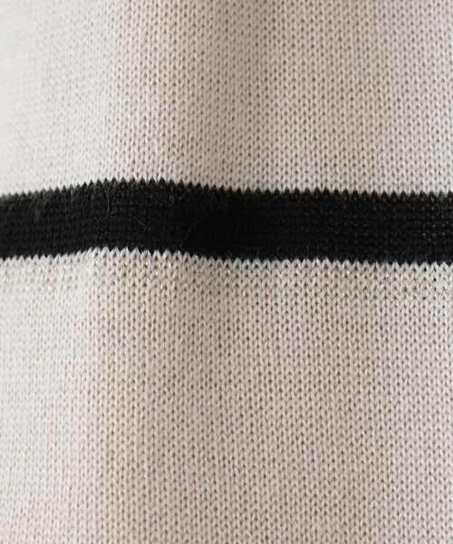 Leilian / レリアン ニット・セーター | ラメボーダークルーネックニット【Leilian WHITE LABEL】 | 詳細15