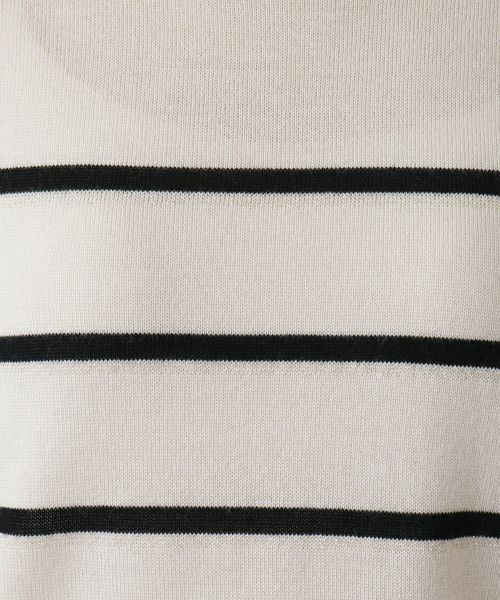 Leilian / レリアン ニット・セーター | ラメボーダークルーネックニット【Leilian WHITE LABEL】 | 詳細16