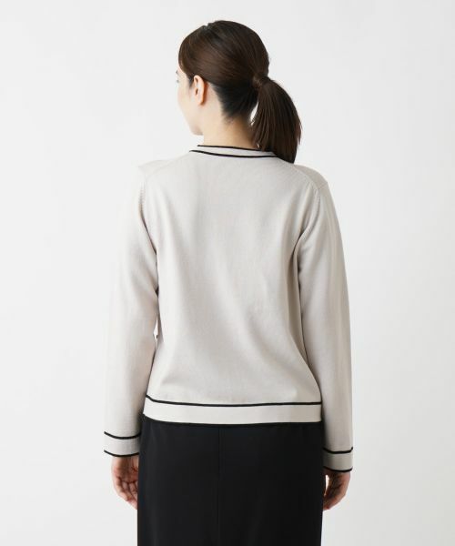 Leilian / レリアン カーディガン・ボレロ | ライントリムカーディガン【Leilian WHITE LABEL】 | 詳細10