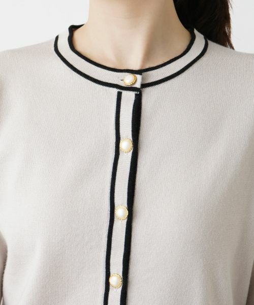 Leilian / レリアン カーディガン・ボレロ | ライントリムカーディガン【Leilian WHITE LABEL】 | 詳細11