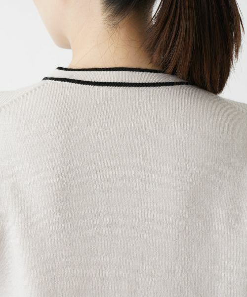 Leilian / レリアン カーディガン・ボレロ | ライントリムカーディガン【Leilian WHITE LABEL】 | 詳細12