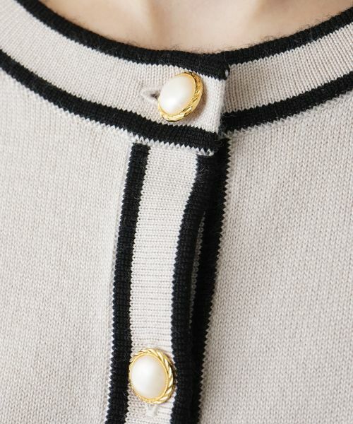 Leilian / レリアン カーディガン・ボレロ | ライントリムカーディガン【Leilian WHITE LABEL】 | 詳細13