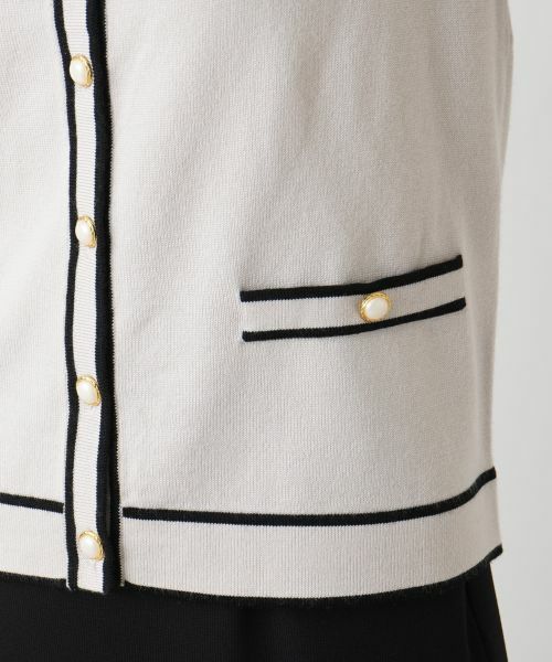 Leilian / レリアン カーディガン・ボレロ | ライントリムカーディガン【Leilian WHITE LABEL】 | 詳細15