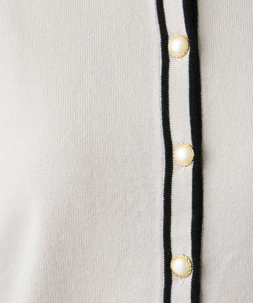 Leilian / レリアン カーディガン・ボレロ | ライントリムカーディガン【Leilian WHITE LABEL】 | 詳細16