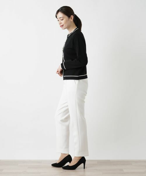 Leilian / レリアン カーディガン・ボレロ | ライントリムカーディガン【Leilian WHITE LABEL】 | 詳細2