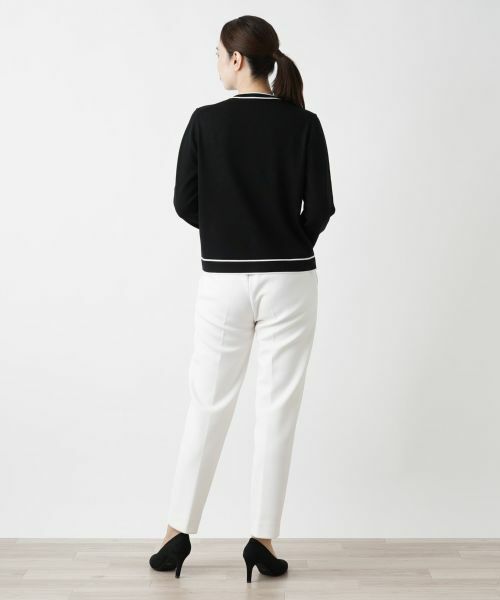 Leilian / レリアン カーディガン・ボレロ | ライントリムカーディガン【Leilian WHITE LABEL】 | 詳細3