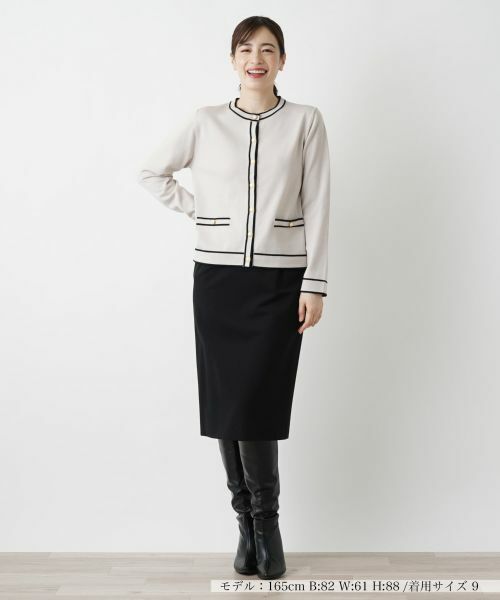 Leilian / レリアン カーディガン・ボレロ | ライントリムカーディガン【Leilian WHITE LABEL】 | 詳細4