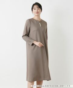 Leilian / レリアン ドレス | キーネックワンピース【Leilian WHITE LABEL】