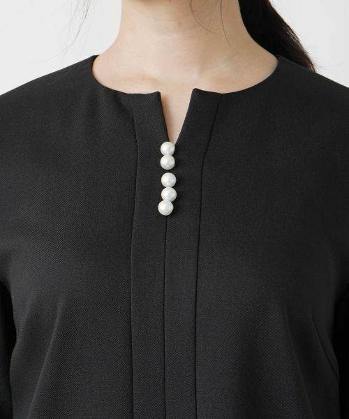 Leilian / レリアン ドレス | キーネックワンピース【Leilian WHITE LABEL】 | 詳細10