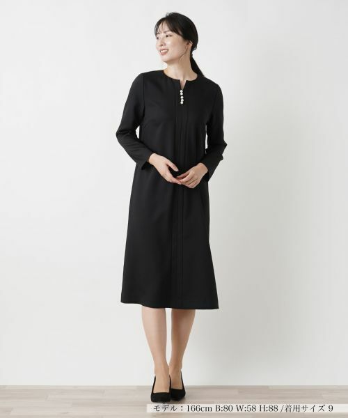 Leilian / レリアン ドレス | キーネックワンピース【Leilian WHITE LABEL】 | 詳細4