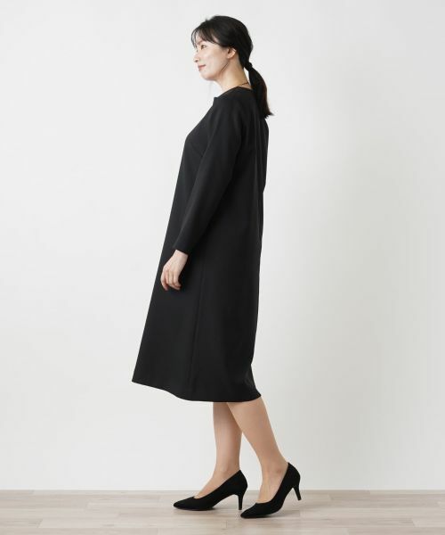 Leilian / レリアン ドレス | キーネックワンピース【Leilian WHITE LABEL】 | 詳細5