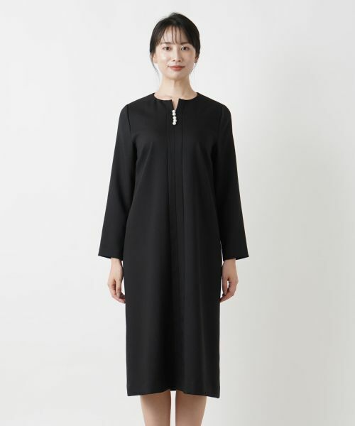 Leilian / レリアン ドレス | キーネックワンピース【Leilian WHITE LABEL】 | 詳細7