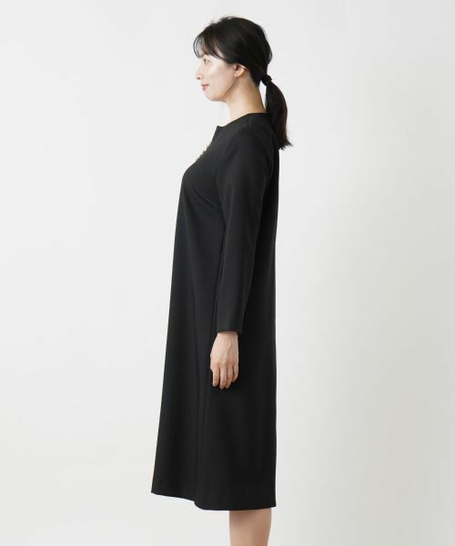 Leilian / レリアン ドレス | キーネックワンピース【Leilian WHITE LABEL】 | 詳細8