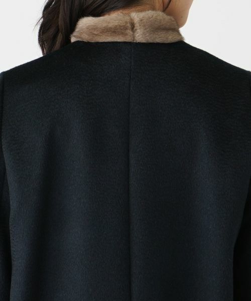 Leilian / レリアン その他アウター | ストール付きアルパカ混ノーカラーコート | 詳細10