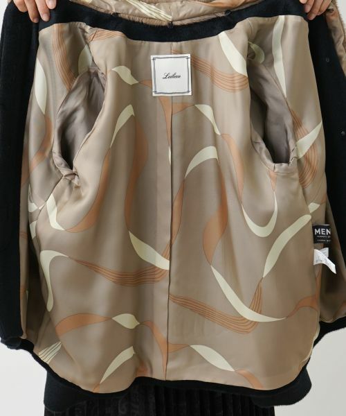 Leilian / レリアン その他アウター | ストール付きアルパカ混ノーカラーコート | 詳細14