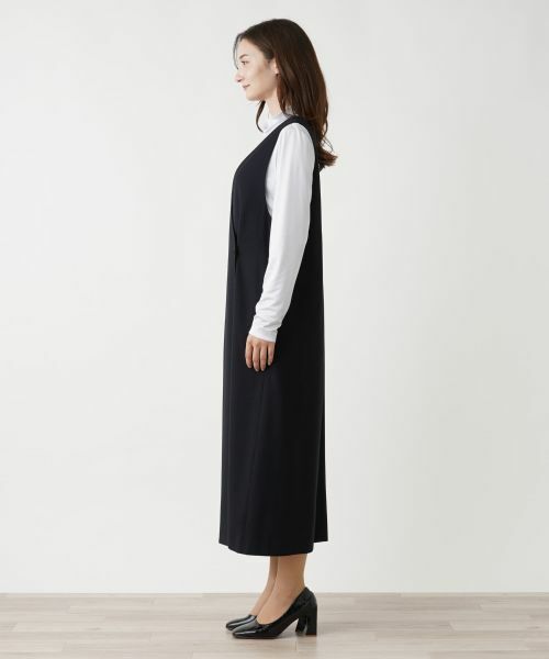 Leilian / レリアン ロング・マキシ丈ワンピース | カシュクールジャンパースカート | 詳細10