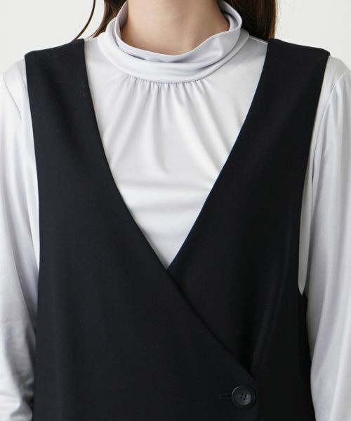 Leilian / レリアン ロング・マキシ丈ワンピース | カシュクールジャンパースカート | 詳細12