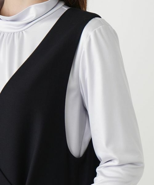 Leilian / レリアン ロング・マキシ丈ワンピース | カシュクールジャンパースカート | 詳細14