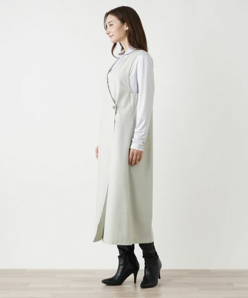 Leilian / レリアン ロング・マキシ丈ワンピース | カシュクールジャンパースカート | 詳細2