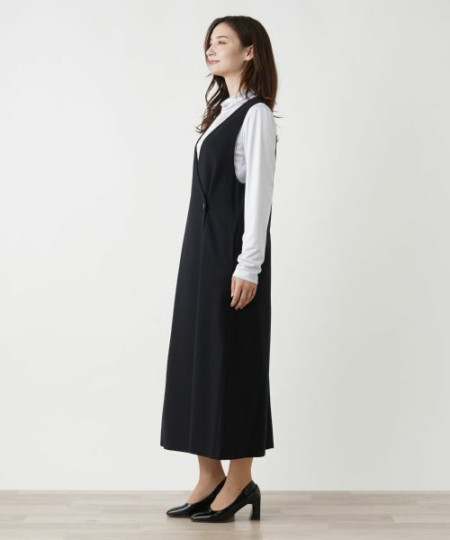 Leilian / レリアン ロング・マキシ丈ワンピース | カシュクールジャンパースカート | 詳細7