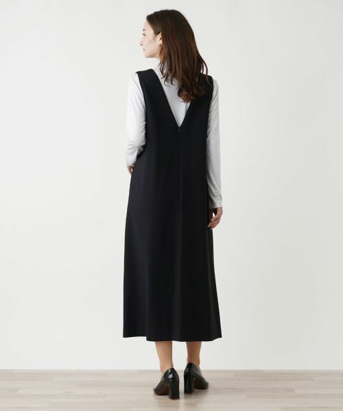 Leilian / レリアン ロング・マキシ丈ワンピース | カシュクールジャンパースカート | 詳細8