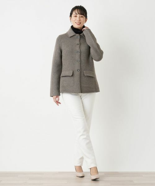 Leilian / レリアン テーラードジャケット | ラメニットジャケット | 詳細11