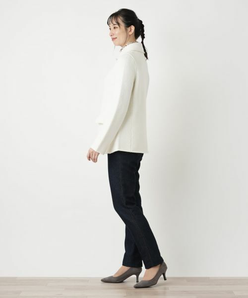 Leilian / レリアン テーラードジャケット | ラメニットジャケット | 詳細2