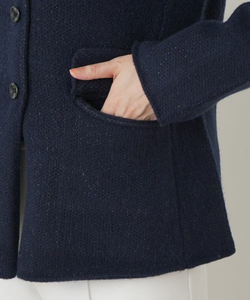 Leilian / レリアン テーラードジャケット | ラメニットジャケット | 詳細25