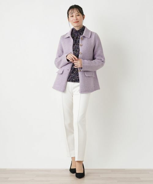 Leilian / レリアン テーラードジャケット | ラメニットジャケット | 詳細5