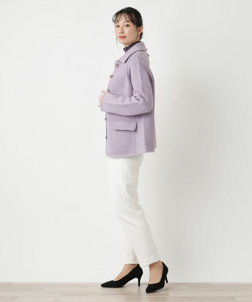 Leilian / レリアン テーラードジャケット | ラメニットジャケット | 詳細7