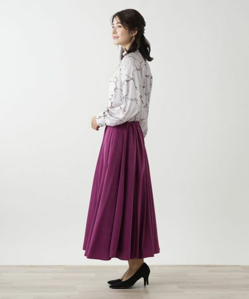 Leilian / レリアン ミニ・ひざ丈スカート | ロングフレアスカート【Leilian WHITE LABEL】 | 詳細10