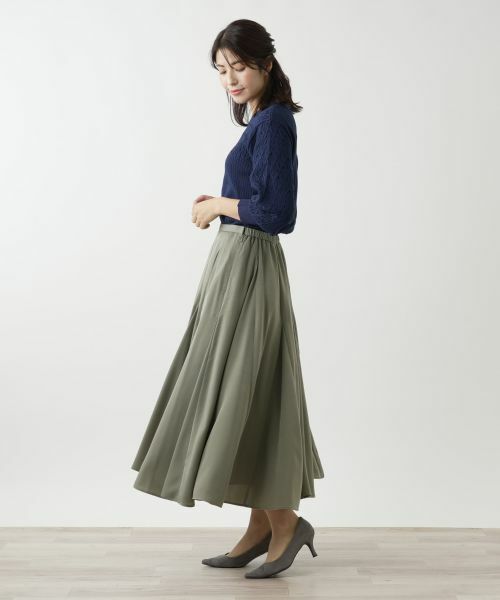 Leilian / レリアン ミニ・ひざ丈スカート | ロングフレアスカート【Leilian WHITE LABEL】 | 詳細2