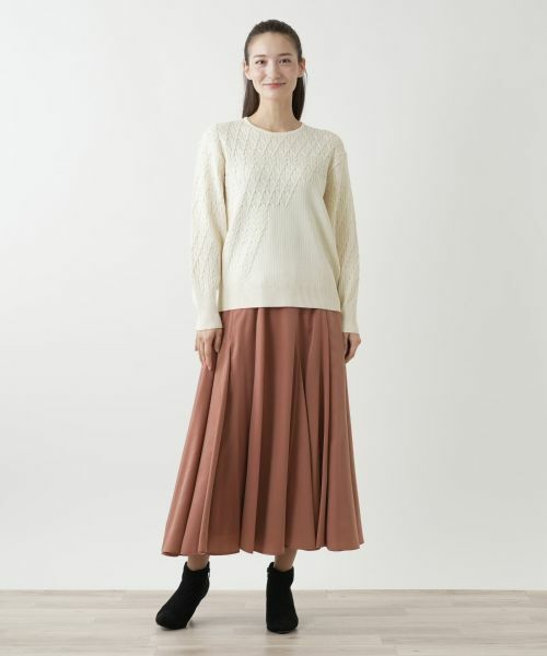 Leilian / レリアン ミニ・ひざ丈スカート | ロングフレアスカート【Leilian WHITE LABEL】 | 詳細5