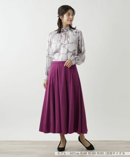 Leilian / レリアン ミニ・ひざ丈スカート | ロングフレアスカート【Leilian WHITE LABEL】 | 詳細9