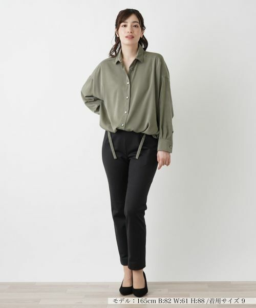 Leilian / レリアン シャツ・ブラウス | ドロップショルダーブラウス【Leilian WHITE LABEL】 | 詳細9