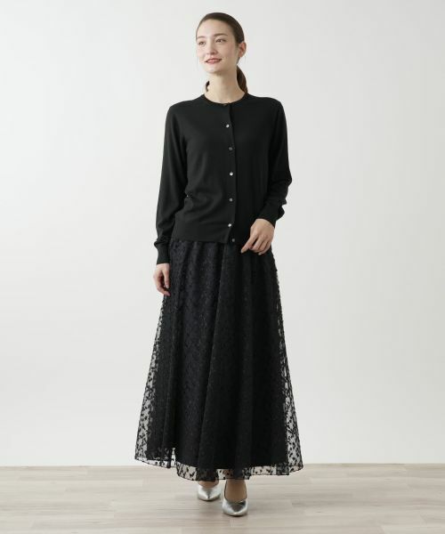 Leilian / レリアン カーディガン・ボレロ | クルーネックカーディガン【LORO PIANA】 | 詳細1