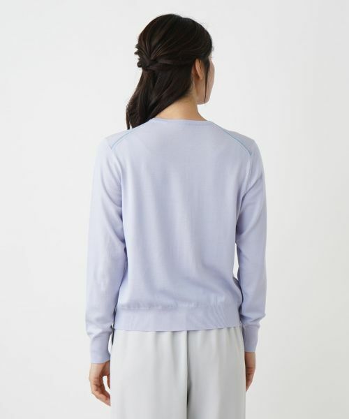 Leilian / レリアン カーディガン・ボレロ | クルーネックカーディガン【LORO PIANA】 | 詳細11