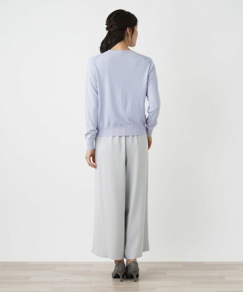 Leilian / レリアン カーディガン・ボレロ | クルーネックカーディガン【LORO PIANA】 | 詳細8