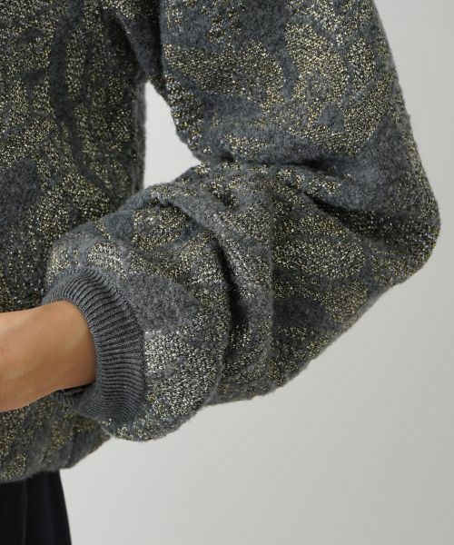 Leilian / レリアン テーラードジャケット | ノーカラーニットジャケット | 詳細11