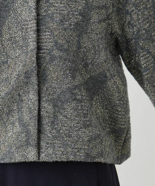 Leilian / レリアン テーラードジャケット | ノーカラーニットジャケット | 詳細12