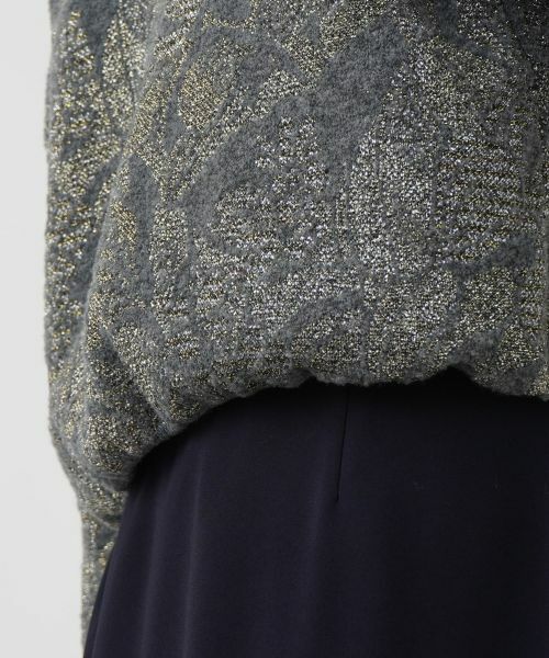 Leilian / レリアン テーラードジャケット | ノーカラーニットジャケット | 詳細13