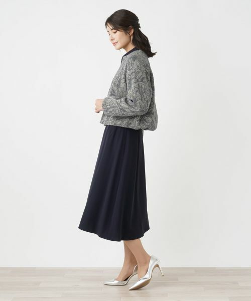 Leilian / レリアン テーラードジャケット | ノーカラーニットジャケット | 詳細2