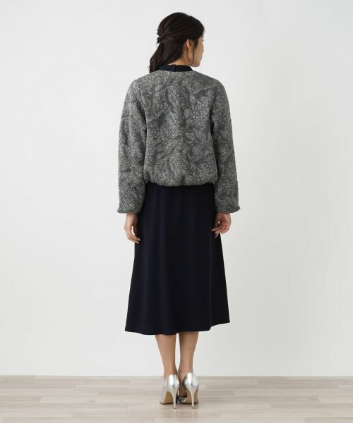 Leilian / レリアン テーラードジャケット | ノーカラーニットジャケット | 詳細3