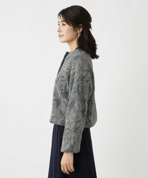 Leilian / レリアン テーラードジャケット | ノーカラーニットジャケット | 詳細5