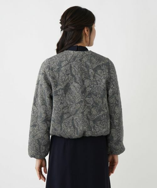 Leilian / レリアン テーラードジャケット | ノーカラーニットジャケット | 詳細6