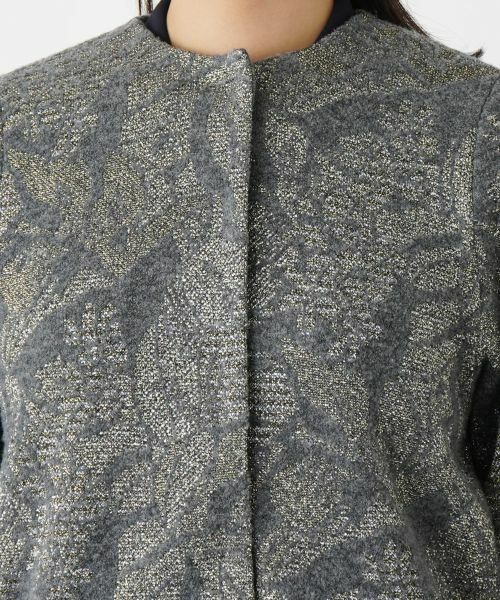 Leilian / レリアン テーラードジャケット | ノーカラーニットジャケット | 詳細7